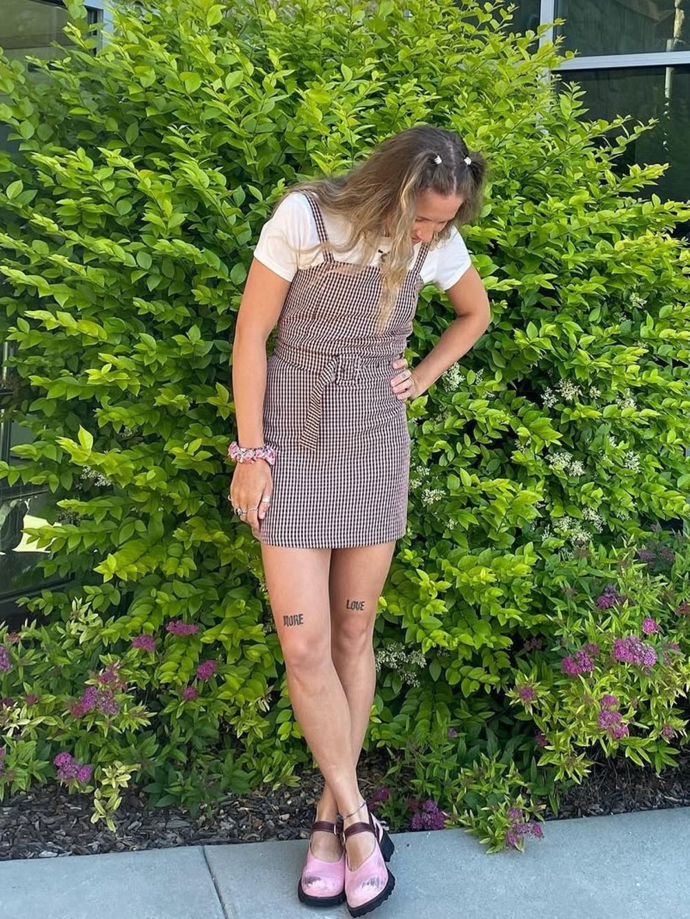 Pull & Bear Gingham Dress